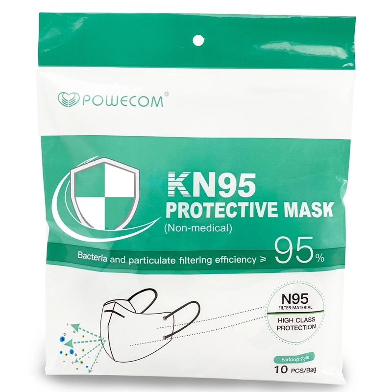 Best Quality Guangzhou Manufacturer Powecom Gb26262006 Kn95 face mask with EUA WHITE LIST