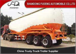 China Carbon Steel V shape Bulk cement tanker trailers 3 axles silo cement carrier trailers wholesale