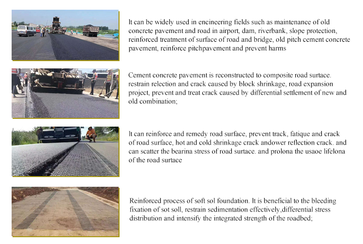 Modern Design Road Reinforcement Fiberglass Asphalt Geogrids for Customer Requirements
