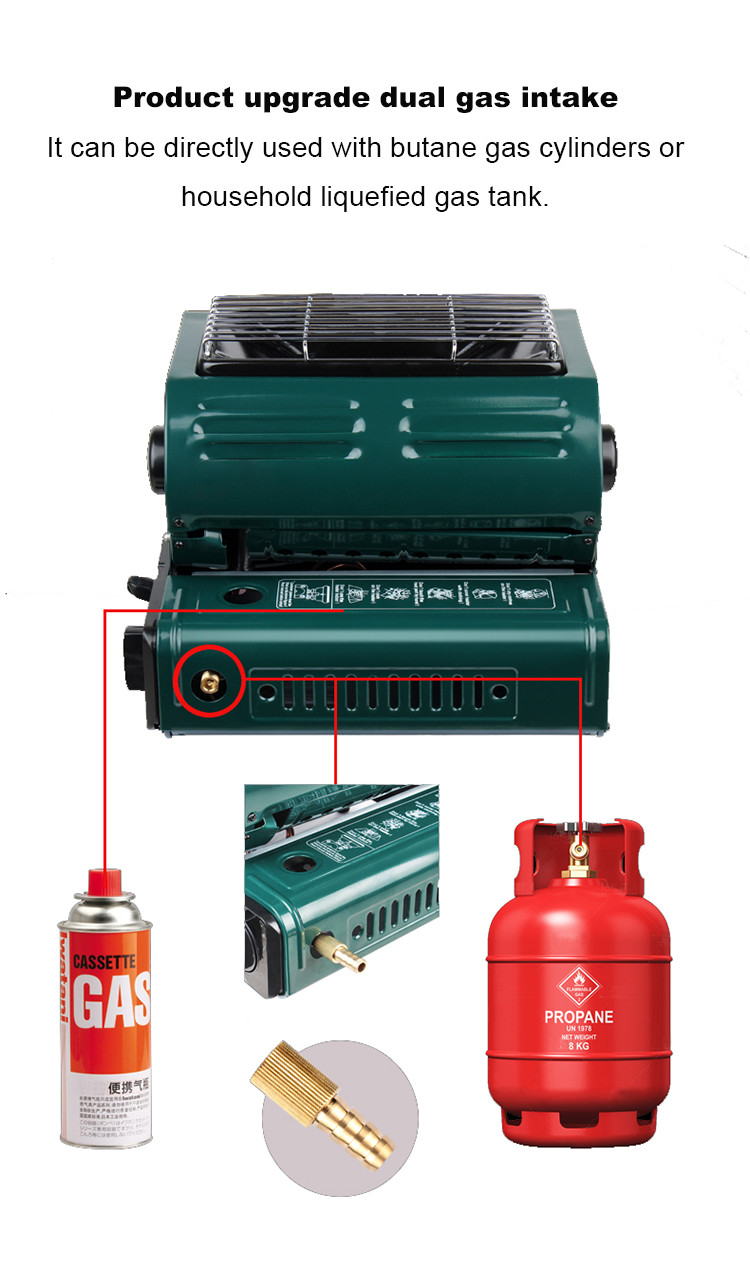 Customized Commercial Butane Gas Valve Red Cover Cassette Gas Stove Valve