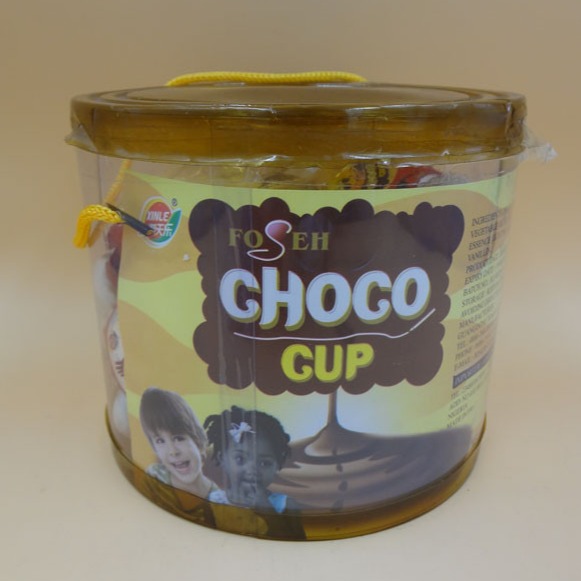 PVC Jar Choco cup star cup chocolate jam with crispy cookies best selling snack