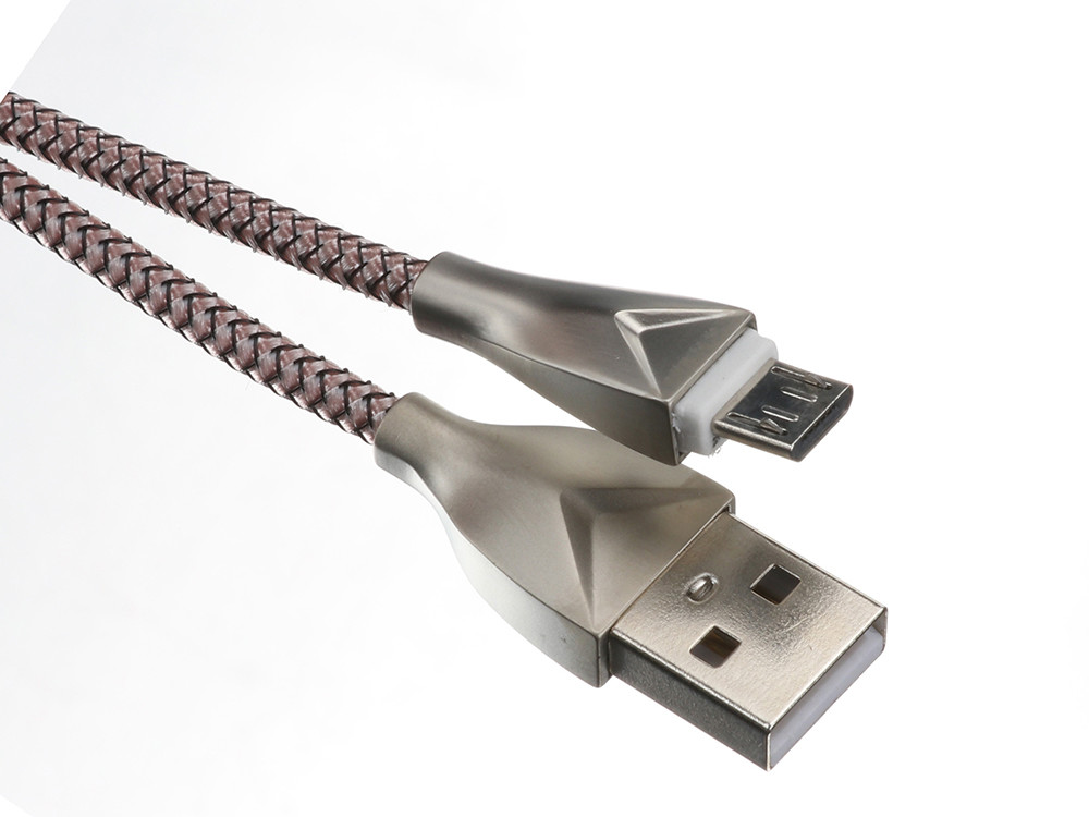 Micro 8 Pin Retractable Usb Cable Braided Mesh Color Customized 100/200/300cm