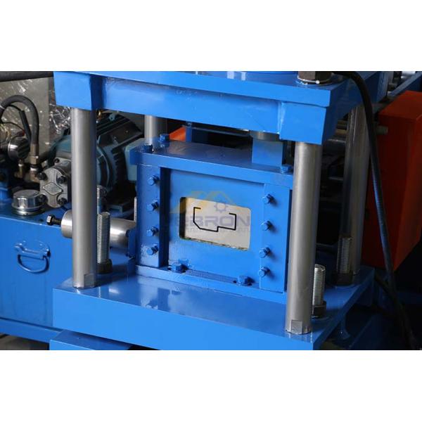 Siemens PLC Control Bule Color Door Frame Roll Forming Machine 15 Meters Per Minute