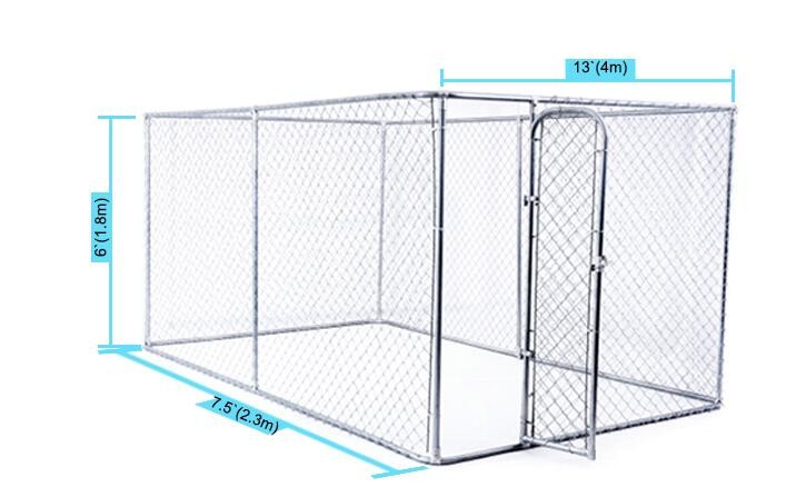 Metal Outdoor Portable Dog Kennels Outside Dog Kennels 2.3mm Diameter