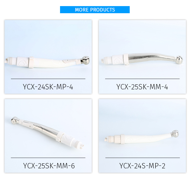 Air Turbine Low Noise Wrench Type Handpiece Max 45 Degree High Speed Handpiece