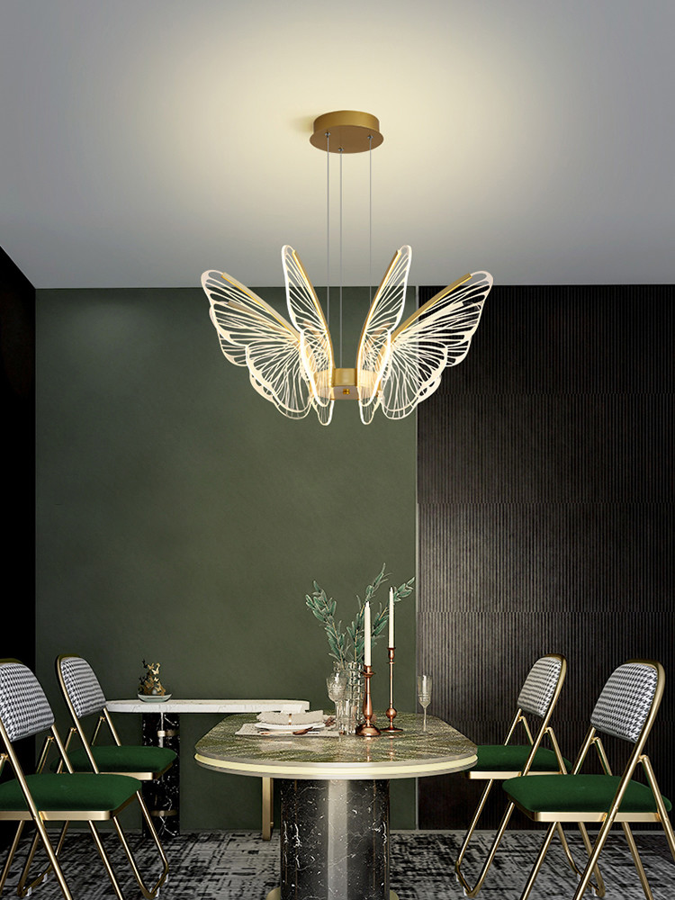 Modern Minimalist Acrylic Butterfly Dining Chandelier Designer Modern Butterfly Pendant Lamp(WH-AP-572)
