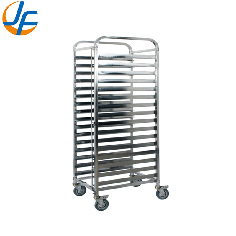 High Standard Stainless Steel Knocked-Down Baking Tray Rack Trolley