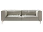 Italian Designer High-end Couch Red 3 Seater Sofa
