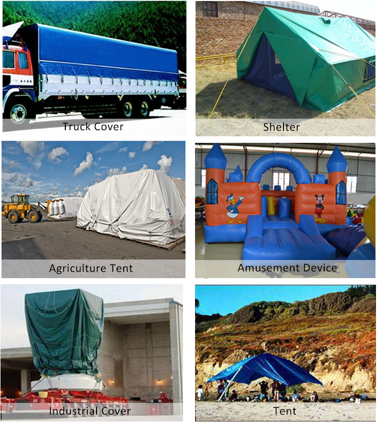 Waterproof PVC Coated Heavy Duty Tarps Tarpaulin Material Long Life Time