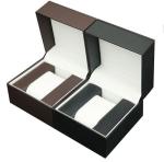 Waterproof PU Leather Watch Box With Jewelry Drawer Storage Display Box Custom