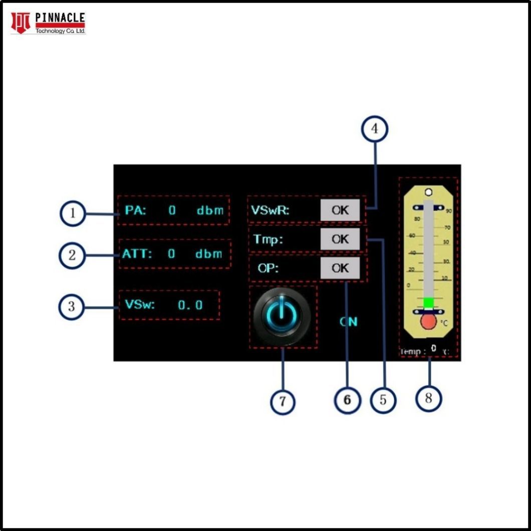 Solid State 200W RF High Power Module Amplifier 5.6g-6g Rack Mouted