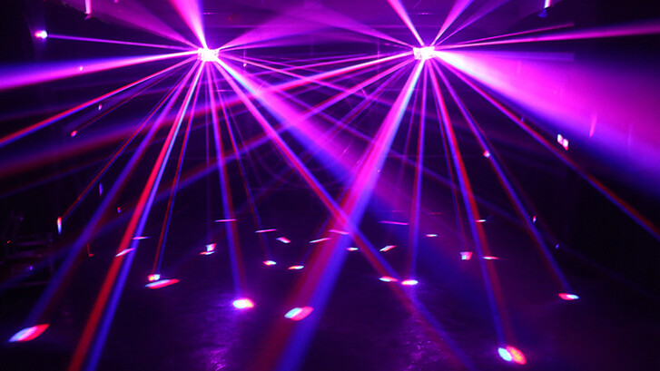 RGBW DJ Stage LED Effect Light 35W Butterfly Effect Lighting With Double Derby