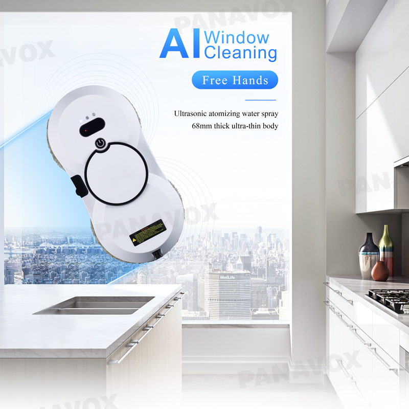 Control mode Remote Control app Huidi Portable Vacuum Window Cleaner Robot for Household