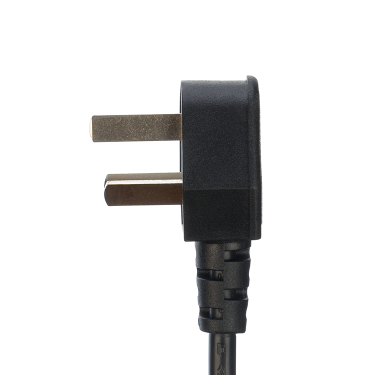 CCC Standard 3 Pin Laptop Power Cord Ac Australia Power Cable H05vv-f Au Ac Power Cord Cable 16A 250V Customized Black