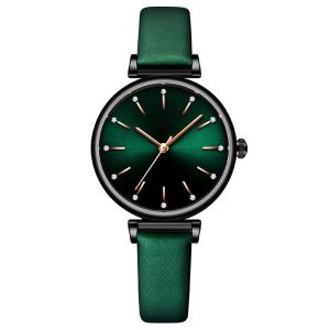 China Alloy Quartz Women'S Leather Cuff Watch Leather Strap Luxury Ladies Watches wholesale