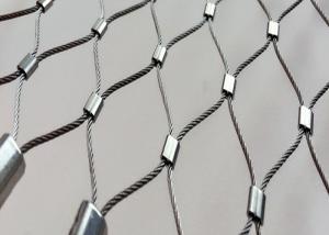 China Balcony Balustrade Flexible Stainless Steel Cable Mesh X Tend High Open Area wholesale