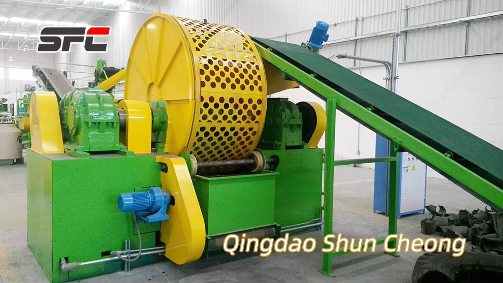 Efficient Waste Tire Recycling Shredder Easy-to-Operate Core Components Bearing Motor Gear for Tire Pyrolysis Plant New Used