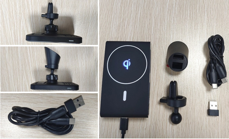12V 1.5A Magsafe Fast Magnetic Wireless Car Charger For IPhone 13 Mini Pro Max