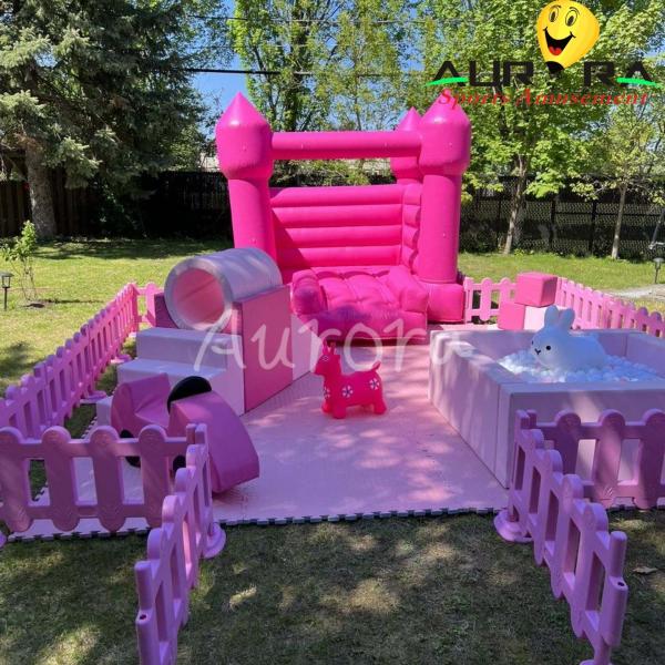 Toddlers And Preschoolers Inflatable Soft Play Equipment Children Pink Foam Play