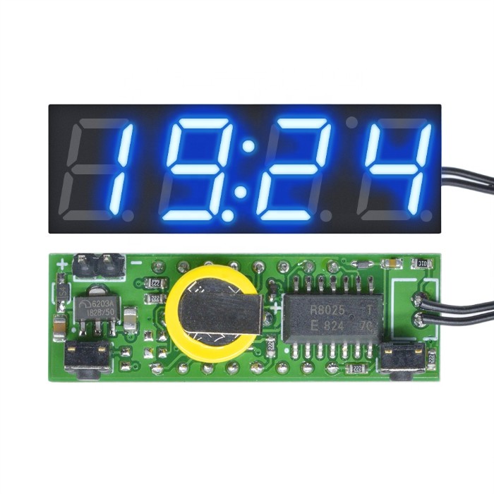 Ds3231sn Digital Time Clock Temperature Voltage Module Diy Time / Thermometer / Voltmeter