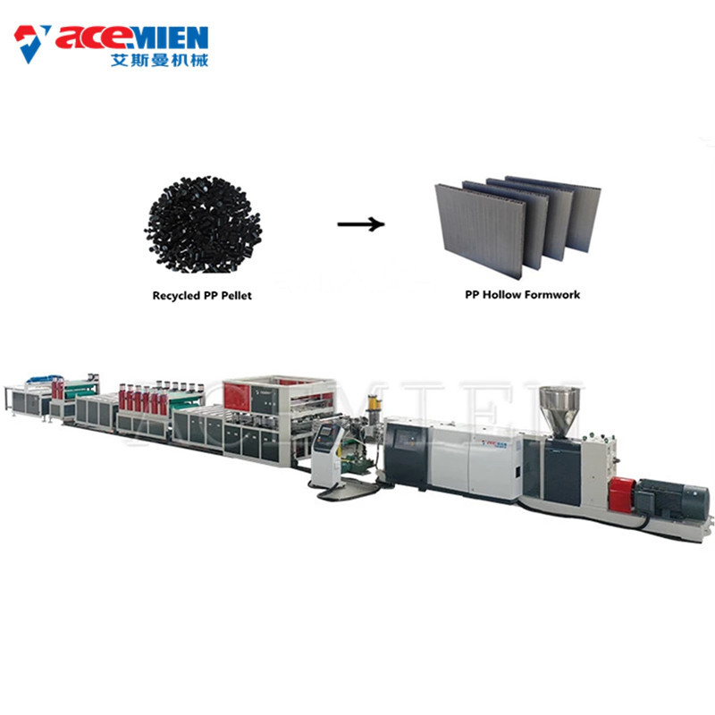 High Efficiency Hollow Building Plastic Construction Formwork Machine