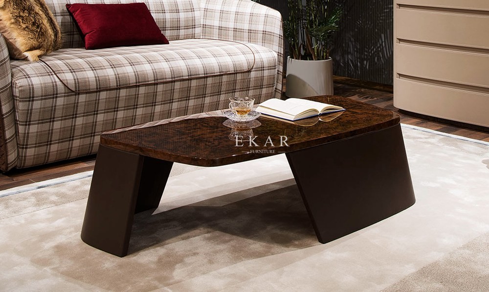 Contemporary Design Square White Marble Coffee Table W001H1