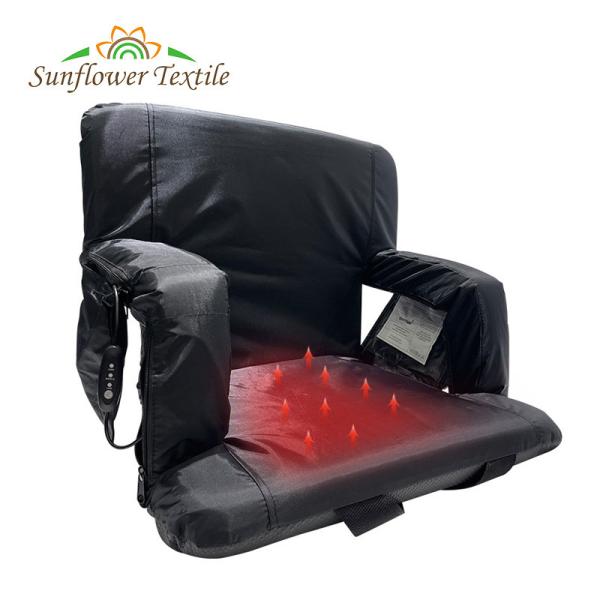 Outdoor Sports Football Heated Stadium Seats Steel Fabric Heated Folding Stadium
