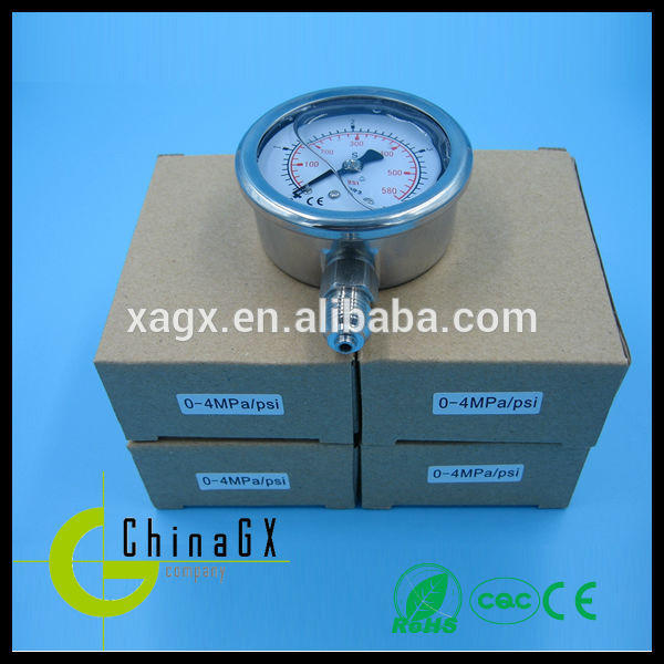 Industrial High Precision Fluid Manometer Gauge 0 - 60MPa