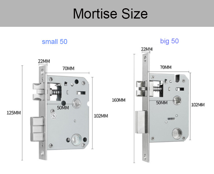 Hotel RFID Card Door Lock Black / Silver Zinc Alloy With Free Software
