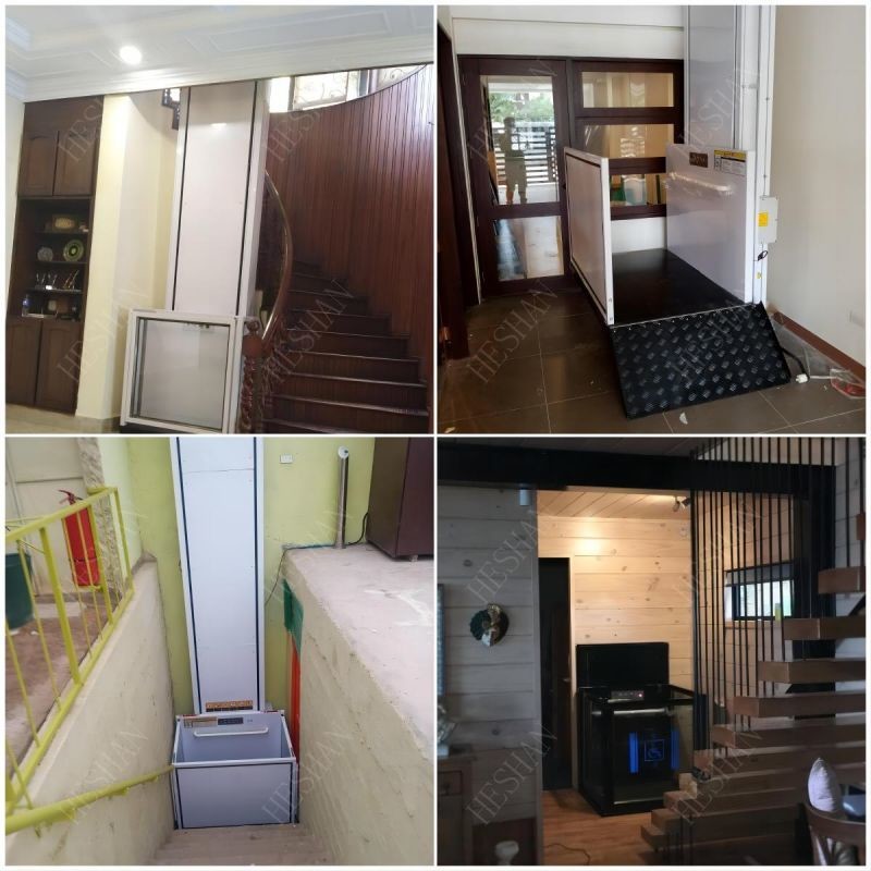 CE Residential Electric Vertical Wheelchair Lift Elevators Home Lifts For Disabled