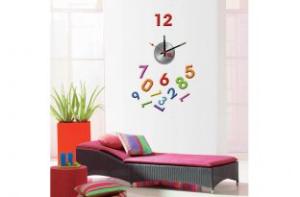 China Numbers Vinyl Wall Decoration Sticker Clock 10A007 wholesale