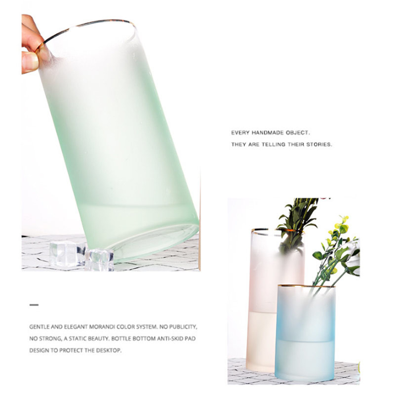 Mouth Blown Nordic Artificial Decorative Glass Vases
