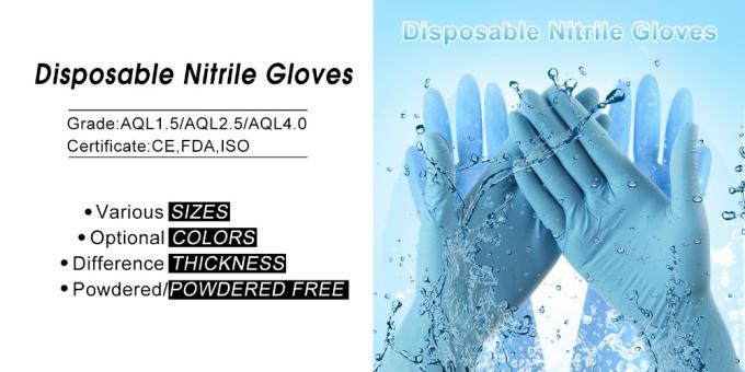 Purple Color Disposable Medical Gloves Natural Latex Material For Hospital / Laboratory