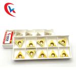 TCMT16T304 Machining Of Steel Yellow Chemical Coating Tungsten Carbide Inserts