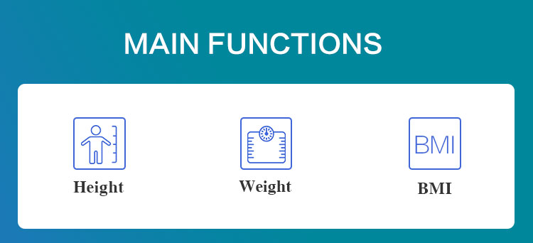 Coin Operated Ultrasonic Height and Weight Vending Machine