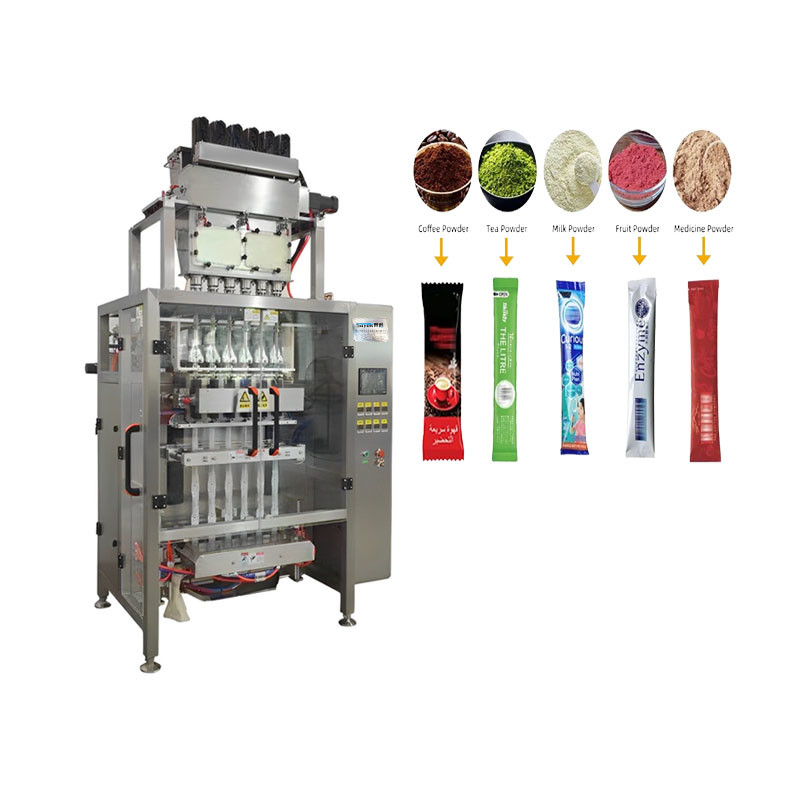 PLC Controlled Automatic Packing Machinery 10 Lines For 2-5g Green Tea Powder