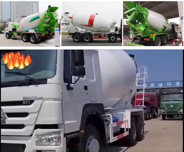 Second-Hand Construction Concrete Mixer Truck With Core Engine Component