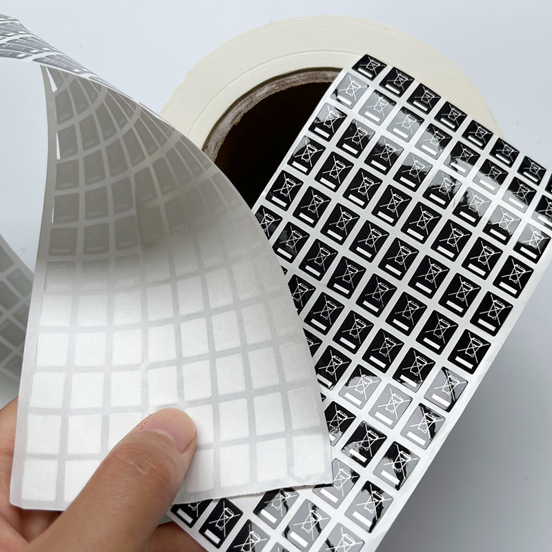 Clear Printing Waterproof Sticker Label , Coated Paper Tamper Seal Stickers