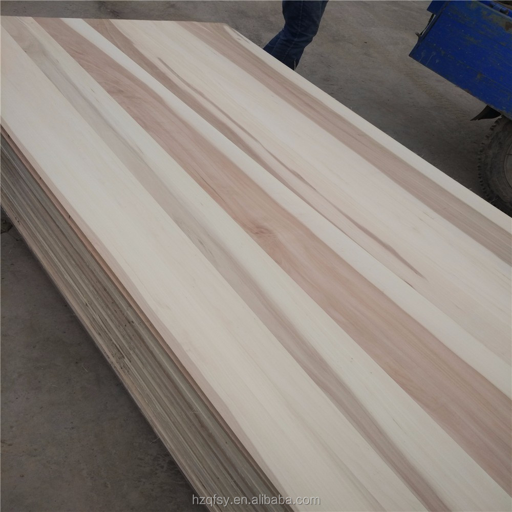 100mm-2440mm Natural Texture Solid Wood Furniture Poplar Plank Panel Edge Glued Board
