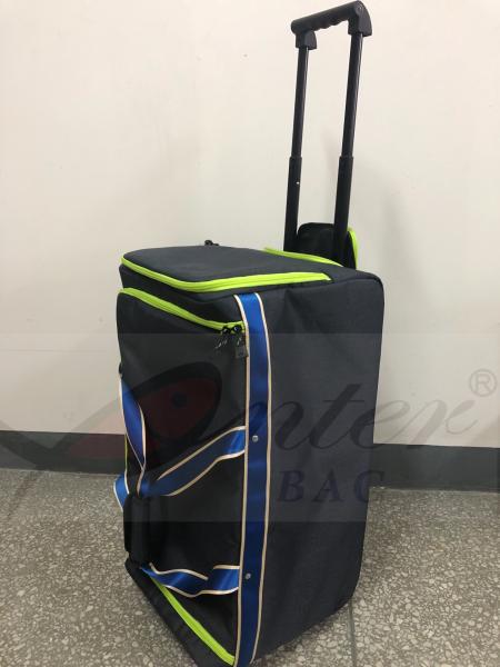 Blue Rolling Insulated Cooler Bag , Insulated Wheeled Camping Cooler Bag ,