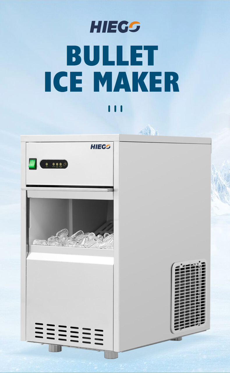 100kg Portable Bullet Ice Maker For Restaurant , 700w Commercial Nugget Ice Maker