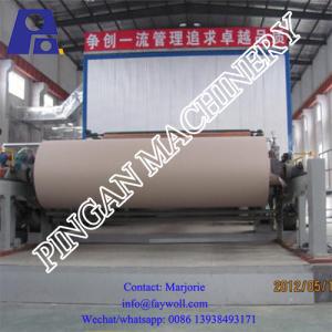 China 100T/D Fluting Paper Machine 3200mm Kraft Paper Making Machine wholesale