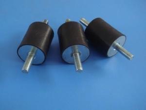 China Black Color Rubber Shock Mounts / Cylindrical Vibration Isolators wholesale