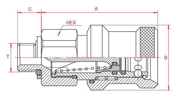 BSPP Connect Under Pressure Flat Face Hydraulic Couplers