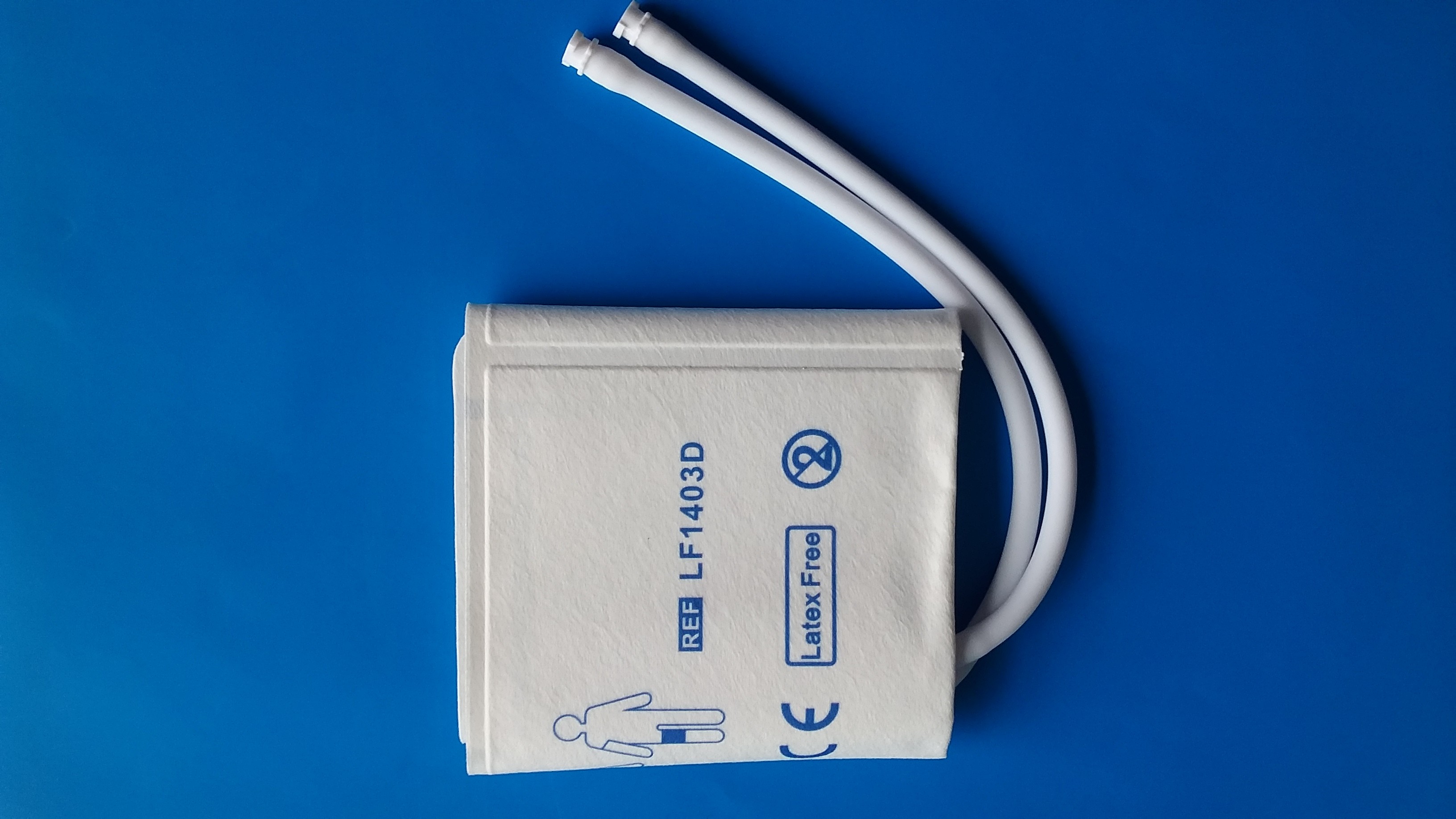 Adult Disposable NIBP Cuff Double Tubes for 5 Sizes With Plastic Connector