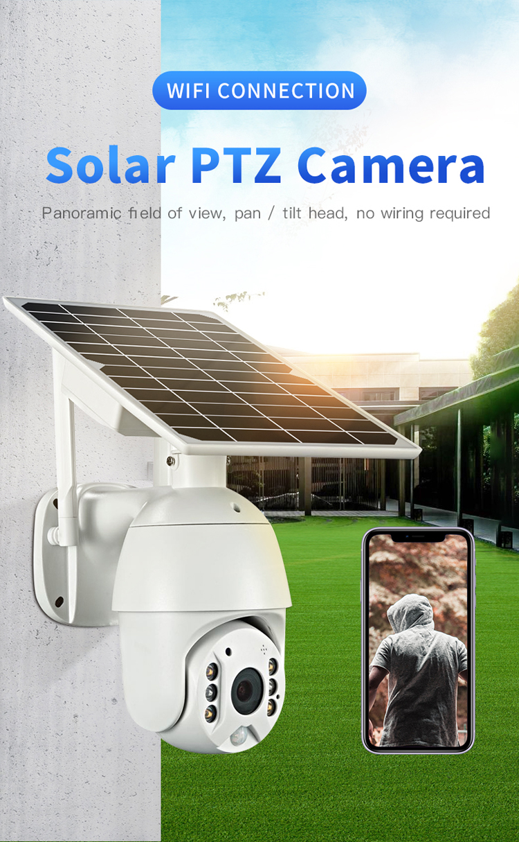 WiFi/4G Network Supply Mode Solar Flood Light With CCTV Camera For Outdoor Lighting