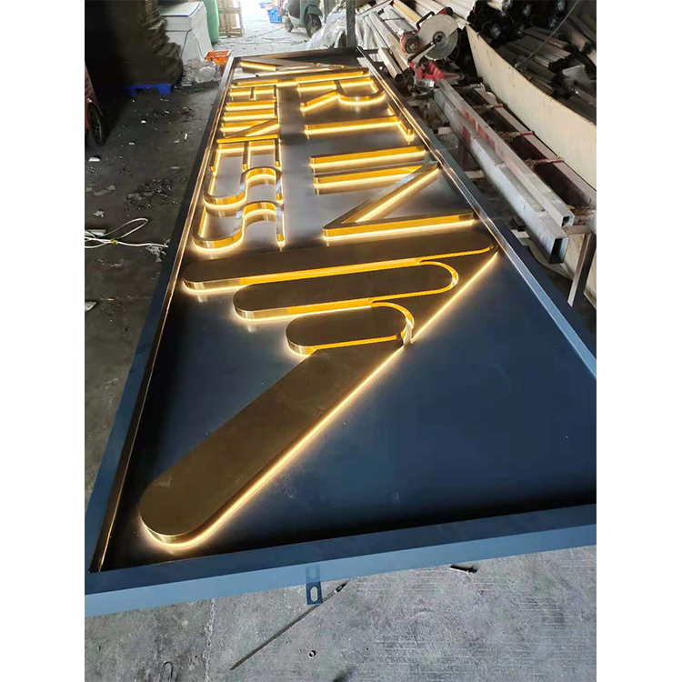 LED Luminous Character Acrylic Billboard Stainless Steel Metal Luminous Character 3D LED Sign