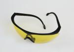 Yellow Mirrored Safety Glasses , Ultraviolet Protection Glasses Durable Flexible