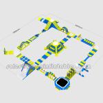 Customized Inflatable Water Park Playground System 3 Year Warranty