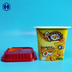 China 92MM PP Japanese Ramen Noodle IML Cup With Holes wholesale